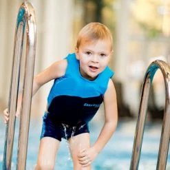 EasySwim Pro - Drijfpakje - Zwemvest & Zwembroek - Blauw - L : 24-28 Kg -Mushie  winkel 550x541