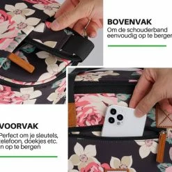 Brisby 4 Laags Geïsoleerde Koeltas - Boodschappentas 21 Liter - Bloemetjes -Mushie  winkel 550x541 4