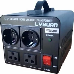 VTEU-2000 Omvormer VTUE-2000 Watt Automatisch Step Up & Step Down 110V-220V /220V-110V Converter (2000W) Spanningsomvormer Voltage Converter 220V Naar 110V Transformer Met Ingebouwde Circuit Beveiliging