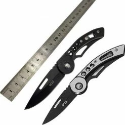 TECQX Z52 Tactical Zakmes - Opvouwbaar - Discreet - Survival Mes – Met Clip - Vlijmscherp – RVS/Staal - Zilver -Mushie  winkel 550x545 14