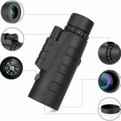 Shop-Story Monokular Telescoop, 40 X 60 Cm, Militair, Lange Afstand, 1600 M/9800 M + Statief En Adapter Universeel Voor Alle Smartphones, Ideaal Voor Wandelen, Kamperen, Jacht, Observatie, Vogels -Mushie  winkel 550x545 6