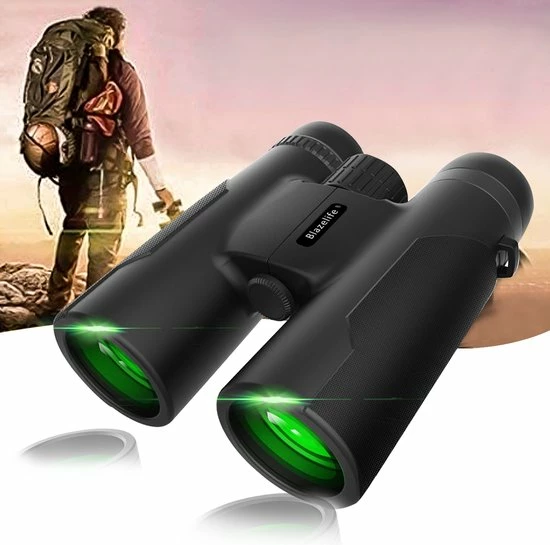 Blazelife Verrekijker - 12x42 - BAK-4 - Kerstmis - Kerstfeest - Christmas Gift - Verrekijker Vogelsspotten - Waterbestendig - Verrekijker Compact - Met Draagtas, Poetsdoek En Nekkoord - Zwart 6 Blazelife Verrekijker - 12x42 - BAK-4 - Kerstmis - Kerstfeest - Christmas Gift - Verrekijker Vogelsspotten - Waterbestendig - Verrekijker Compact - Met Draagtas, Poetsdoek En Nekkoord - Zwart - Afbeelding 6