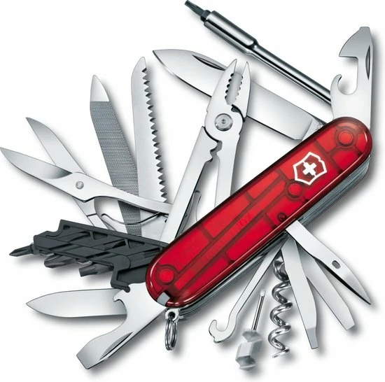 Victorinox CyberTool 41 Functies Transparant Rood 1 Victorinox CyberTool 41 Functies Transparant Rood