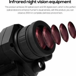 DrPhone MONO2 - Monoculaire Nachtzicht Telescoop 720P - 5X35 - Optische Digitale Nachtvision - Infrarood HD Met Foto/Video-opname/Afspelen/Functie - Nightvision Zwart -Mushie  winkel 550x546 3