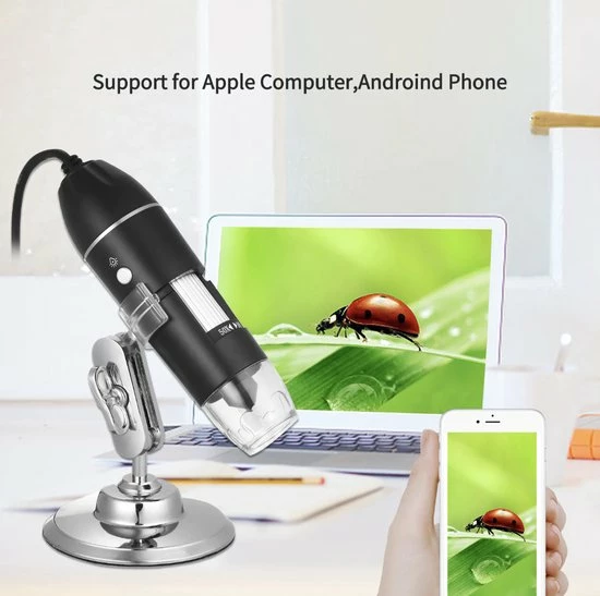 Colony Group - Digitale USB Microscoop - Microscoop Camera - 50-1600 X Vegroting Met 8x LED Verlichting 7 Colony Group - Digitale USB Microscoop - Microscoop Camera - 50-1600 X Vegroting Met 8x LED Verlichting - Afbeelding 7