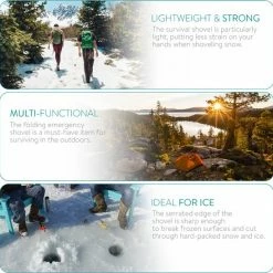 Navaris Multifunctionele Compacte Vouwbare Pionierschep - Vouwschop Met Tas Voor Kamperen, Wandelen, Trekken, Survival - Handzame Schep -Mushie  winkel 550x547 4