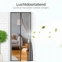 Goliving Magnetische Hordeur - Anti Muggen - Deurhor - Insectenhor - Vliegengordijn - Zwart -Mushie  winkel 550x550 120