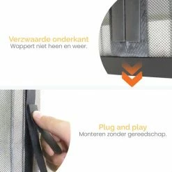 Goliving Magnetische Hordeur - Anti Muggen - Deurhor - Insectenhor - Vliegengordijn - Zwart -Mushie  winkel 550x550 124