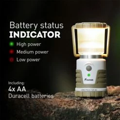 Favour LED Lantaarn L0541, Camping Lamp, Tentlamp, IPX4 Waterdicht, 250 Lumen, Schokbestendig, Draagbaar, Voor Buiten, Incl. Batterijen -Mushie  winkel 550x550 151