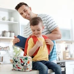 Brisby 4 Laags Geïsoleerde Koeltas - Lunchtas 1.5 Liter - Dinosaurus -Mushie  winkel 550x550 163