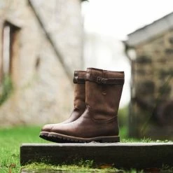 Travelin' Finland Dames - Wolgevoerde Leren Outdoorlaars - Waterdicht Laarzen - Donkerbuin Leer - Maat 41 -Mushie  winkel 550x550 175