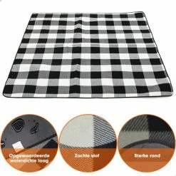 Lounge Park Loungepark XXL Picknick Kleed - Waterdicht - 200 X 200 Cm - Leren Houder - Buitenkleed -Mushie  winkel 550x550 221