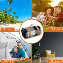 Lounge Park Loungepark XXL Picknick Kleed - Waterdicht - 200 X 200 Cm - Leren Houder - Buitenkleed -Mushie  winkel 550x550 224