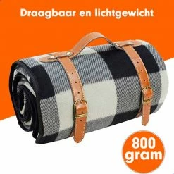 Lounge Park Loungepark XXL Picknick Kleed - Waterdicht - 200 X 200 Cm - Leren Houder - Buitenkleed -Mushie  winkel 550x550 225