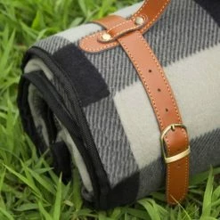 Lounge Park Loungepark XXL Picknick Kleed - Waterdicht - 200 X 200 Cm - Leren Houder - Buitenkleed -Mushie  winkel 550x550 226