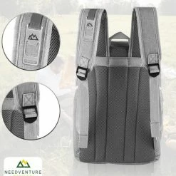 Needventure Koeltas - Lunchtas - Koelrugtas - Picknicktas - 20 Liter - Flessenhouder - Bieropener - Grijs -Mushie  winkel 550x550 250