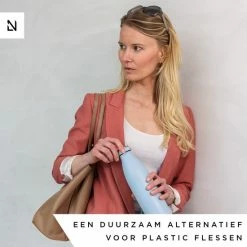 LARS NYSØM Roestvrijstalen Drinkfles 'Ren' 1000ml Bayberry -Mushie  winkel 550x550 267