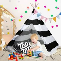 Alizendeh Tipi Tent Kindertent Indiaase Tent Speeltent Met Opbergtas 120x120CM -Mushie  winkel 550x550 320