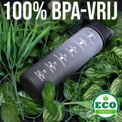 Sunnytree Waterfles Met Tijdmarkeringen - Motivatie Drinkfles - 1 Liter - Cadeau - Kleur Zwart-Wit 15 Sunnytree Waterfles Met Tijdmarkeringen - Motivatie Drinkfles - 1 Liter - Cadeau - Kleur Zwart-Wit -Mushie winkel 550x550 39