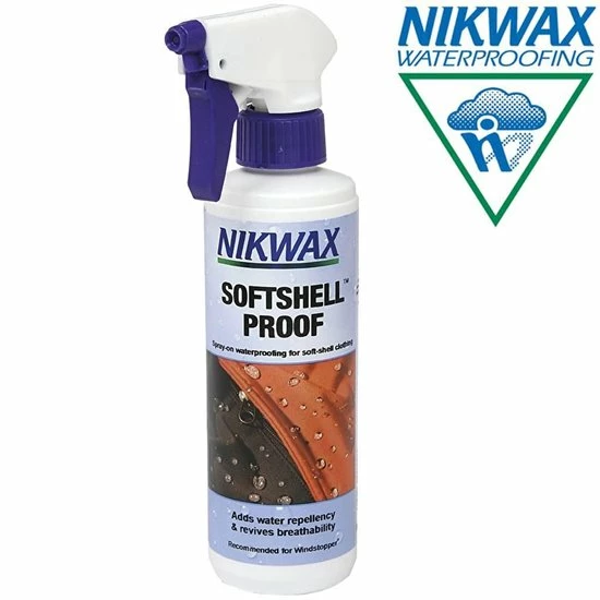 Nikwax Softshell Proof Spray-on - Onderhoud- Impregneermiddel - 300 Ml 1 Nikwax Softshell Proof Spray-on - Onderhoud- Impregneermiddel - 300 Ml