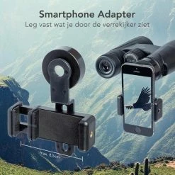 FEDEC Binoculaire Verrekijker - Met Smartphone Adapter - 10x Vergroting 42mm Objectief - Zwart 10 FEDEC Binoculaire Verrekijker - Met Smartphone Adapter - 10x Vergroting 42mm Objectief - Zwart -Mushie winkel 550x550 42