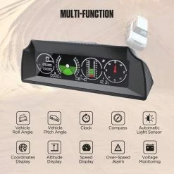Autool X90 GPS Hellingsmeter Digitale Auto/auto/personenauto, GPS Snelheidsmeter HUD MPH Met Kompas, Auto Hoekhelling Meter Voor SUV's, Bestelwagens, Terreinwagens -Mushie  winkel 550x550 436