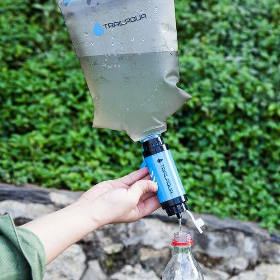 TrailAqua Waterfilter Survival 0.1Micron - Filtert Bacteriën - Snelle Drinkwaterfilter En Waterzuivering Met Waterzak Voor Outdoor, Kamperen, Preppen En Wandelen 8 TrailAqua Waterfilter Survival 0.1Micron - Filtert Bacteriën - Snelle Drinkwaterfilter En Waterzuivering Met Waterzak Voor Outdoor, Kamperen, Preppen En Wandelen - Afbeelding 8