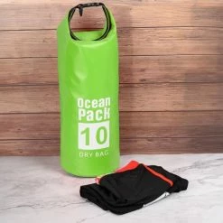 Merkloos Decopatent® Waterdichte Tas - Dry Bag - 10L - Ocean Pack - Dry Sack - Survival Outdoor Rugzak - Drybags - Boottas - Zeiltas -Groen -Mushie  winkel 550x550 492