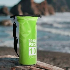 Merkloos Decopatent® Waterdichte Tas - Dry Bag - 10L - Ocean Pack - Dry Sack - Survival Outdoor Rugzak - Drybags - Boottas - Zeiltas -Groen -Mushie  winkel 550x550 493