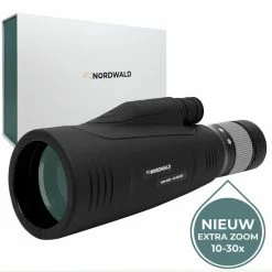 Nordwald® - Monokijker - 10-30x50 - Aluminium Zoom + Tafelstatief + Smartphonehouder