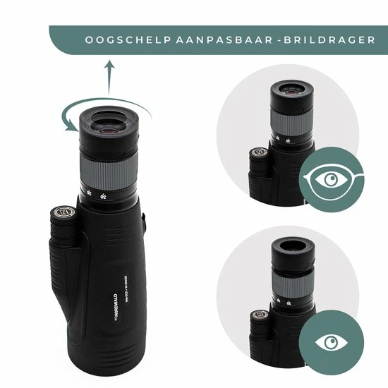 Nordwald® - Monokijker - 10-30x50 - Aluminium Zoom + Tafelstatief + Smartphonehouder 5 Nordwald® - Monokijker - 10-30x50 - Aluminium Zoom + Tafelstatief + Smartphonehouder - Afbeelding 5