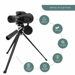 Nordwald® - Monokijker - 10-30x50 - Aluminium Zoom + Tafelstatief + Smartphonehouder 22 Nordwald® - Monokijker - 10-30x50 - Aluminium Zoom + Tafelstatief + Smartphonehouder -Mushie winkel 550x550 505