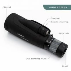 Nordwald® - Monokijker - 10-30x50 - Aluminium Zoom + Tafelstatief + Smartphonehouder 30 Nordwald® - Monokijker - 10-30x50 - Aluminium Zoom + Tafelstatief + Smartphonehouder -Mushie winkel 550x550 511