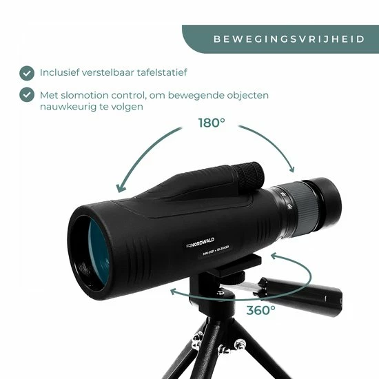 Nordwald® - Monokijker - 10-30x50 - Aluminium Zoom + Tafelstatief + Smartphonehouder 16 Nordwald® - Monokijker - 10-30x50 - Aluminium Zoom + Tafelstatief + Smartphonehouder - Afbeelding 16