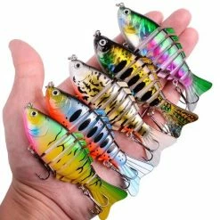 Merkloos Kunstaas Set - 5 Swimbaits - 15 Gram - 10 Cm - Roofvissen - Snoek - Snoekbaars - In Handige Afsluitbare Opbergbox -Mushie  winkel 550x550 535