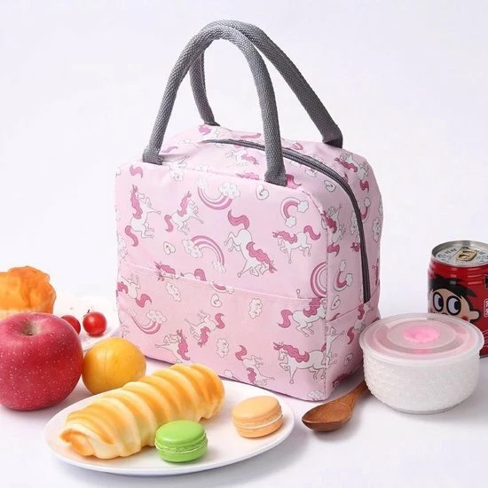 SIVAYES Lunchtas - Koeltas - Schooltas - Leuke Vrolijke Picknicktas - Kinderen & Volwassenen - Roze Unicorn-Eenhoorn - Sinterklaascadeau - Kerstcadeau 3 SIVAYES Lunchtas - Koeltas - Schooltas - Leuke Vrolijke Picknicktas - Kinderen & Volwassenen - Roze Unicorn-Eenhoorn - Sinterklaascadeau - Kerstcadeau - Afbeelding 3