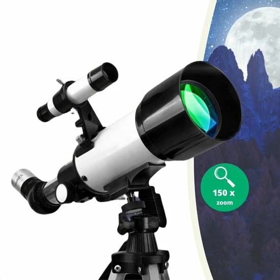 Tigrar Telescoop - Sterrenkijker - 70/400 Mm - Inclusief Tas, Statief En Draadloze Camera Bediening - Sterrenkijker Telescoop Voor Volwassenen En Kinderen 1 Tigrar Telescoop - Sterrenkijker - 70/400 Mm - Inclusief Tas, Statief En Draadloze Camera Bediening - Sterrenkijker Telescoop Voor Volwassenen En Kinderen