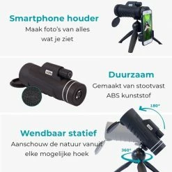 Vultus Monokijker Verrekijker – 10x42 – Monoculair Met Statief – Vogelkijker Inclusief Handstrap – Verrekijker Vogelsspotten – Monokijker Verrekijker – Vultus Explora -Mushie  winkel 550x550 599
