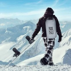 Merkloos Relaxdays Ocean Pack 20 Liter - Waterdichte Tas - Strandtas - Zeilen - Outdoor Plunjezak - Geel -Mushie  winkel 550x550 61