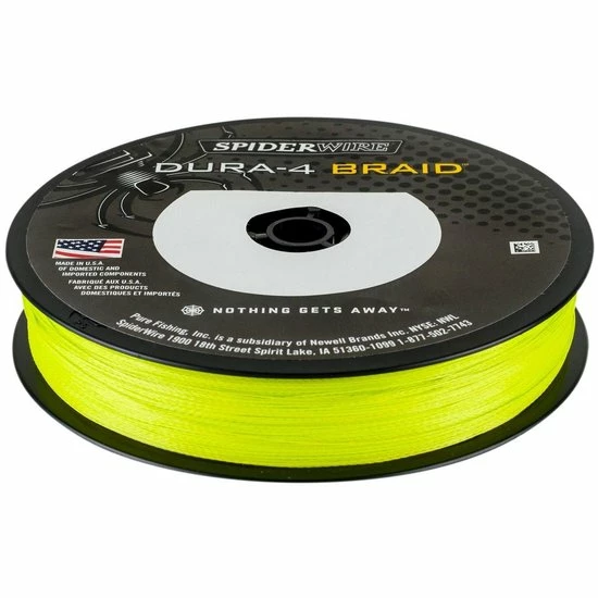 Spiderwire Dura 4 Diameter - 0.14 Mm, Kleur - Hi-Vis Yellow 2 Spiderwire Dura 4 Diameter - 0.14 Mm, Kleur - Hi-Vis Yellow - Afbeelding 2
