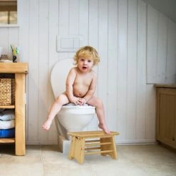 Relaxdays Opstapkrukje Hout - Kinderkruk - Voetenbankje - Opstapje - Krukje - Zitbankje -Mushie  winkel 550x550 677