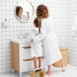 Relaxdays Opstapkrukje Hout - Kinderkruk - Voetenbankje - Opstapje - Krukje - Zitbankje -Mushie  winkel 550x550 680