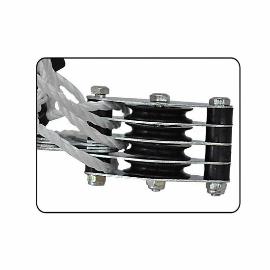 ES Handkatrol - 180kg - Hefhoogte 3m - 20m Touw 3 ES Handkatrol - 180kg - Hefhoogte 3m - 20m Touw - Afbeelding 3