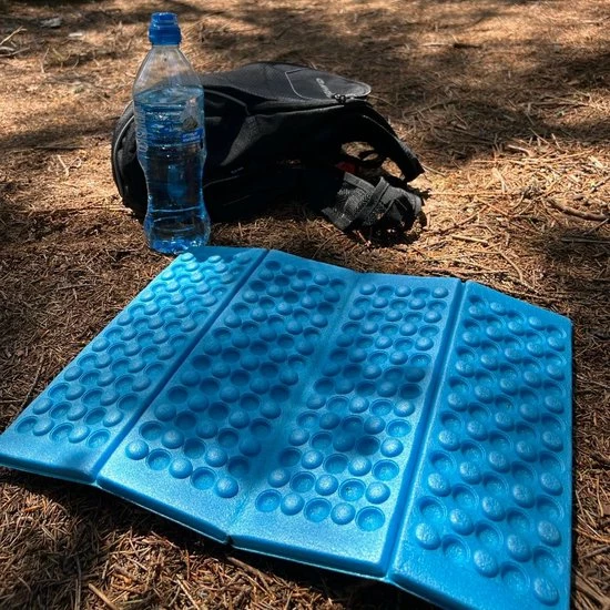 Springos Zitmat | Opvouwbaar Zitmatje | Zitkussen | 28 X 40 X 1 Cm | Blauw 5 Springos Zitmat | Opvouwbaar Zitmatje | Zitkussen | 28 X 40 X 1 Cm | Blauw - Afbeelding 5