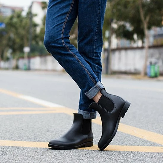 Geweo Regenlaarzen - Wellington Chelsea Laarzen - Kerstmis - Kerstfeest - Christmas Gift - Middelhoge Schoen - Kort Boots - Waterdichte - Dames - Zwart - Maat 40 8 Geweo Regenlaarzen - Wellington Chelsea Laarzen - Kerstmis - Kerstfeest - Christmas Gift - Middelhoge Schoen - Kort Boots - Waterdichte - Dames - Zwart - Maat 40 - Afbeelding 8