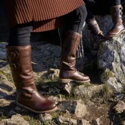 Travelin' Alaska Dames Outdoor Laarzen - Vibram Zool - Waterdicht - Gevoerd - Donkerbruin Leer - Maat 41 -Mushie  winkel 550x550 855