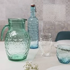 Bormioli Rocco Rocco Bormioli Oriente Drinkfles Met Beugel - 1L - Blauw -Mushie  winkel 550x550 858