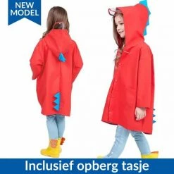 Eavy Regenjas Kind - Regenpak Kinderen - Regenponcho - Regenjassen - Regenpak Kind - MAAT XXL - MAAT 110 - ROOD