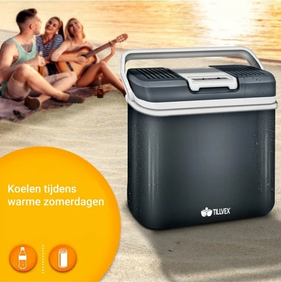 Woltu Tillvex Koelbox 24L Met ECO Modus Voor Auto & Camping - Frigobox Elektrisch 24 Liter Met 12v 230 Volt - Verkoelt En Verwamt - MiniBar - Mini Koelkast 3 Woltu Tillvex Koelbox 24L Met ECO Modus Voor Auto & Camping - Frigobox Elektrisch 24 Liter Met 12v 230 Volt - Verkoelt En Verwamt - MiniBar - Mini Koelkast - Afbeelding 3