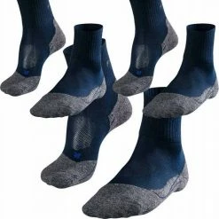 FALKE TK2 Explore Cool Short Wandelsokken Kort Zacht Thermisch Anti-blaar Antizweet Zonder Motief Met Elastische Boord Verkoelend Ademend Sneldrogend Blauw Heren Sportsokken - Maat 46-48 -Mushie  winkel 550x553 11